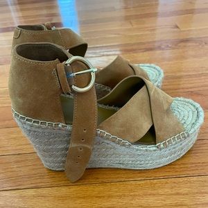 Marc Fisher Wedge Sandals Size 6